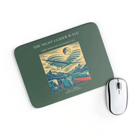 Thumbnail for VINTAGE G4473 - The Night Glider Wave - Designed Mouse Pads design on darkgreen rectangle