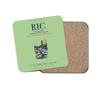 Thumbnail for Richmond International Airport (RIC) design on light green 1 piece coaster