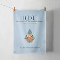 Thumbnail for Raleigh-Durham International Airport (RDU) design on light blue towel