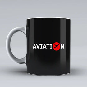 Aviation Ceramic White Mugs