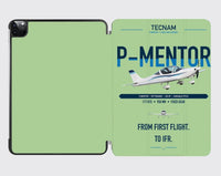 Thumbnail for Tecnam P-Mentor design on light green ipad tablet case
