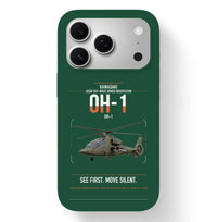 Thumbnail for Kawasaki OH-1 design on dark green magsafe iphone case, for iPhone 17 Pro