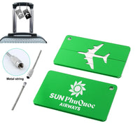 Thumbnail for Sun Phu Quoc Airways Aluminum Luggage tag in green