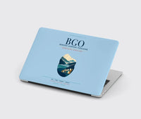 Thumbnail for Bergen Airport Flesland (BGO) design on light blue MacBook case