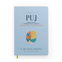 Thumbnail for Punta Cana International Airport (PUJ) design on light blue notebook