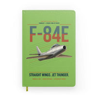 Thumbnail for F-84E Thunderjet design on light green notebook
