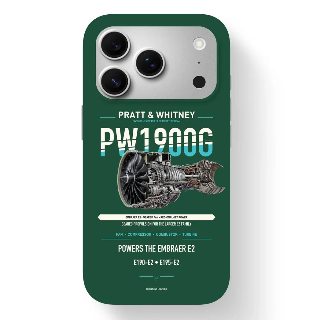 PW1900G Case design on dark green iphone case