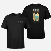 Thumbnail for Kuopio Airport (KUO) design printed on black double-side t-shirt