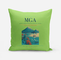 Thumbnail for Augusto C. Sandino International Airport (MGA) design on light green pillow
