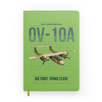 Thumbnail for OV-10A Bronco design on light green notebook