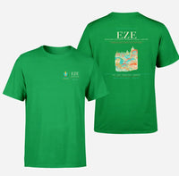 Thumbnail for Buenos Aires Airport (EZE) design printed on green double-side t-shirt