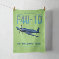 Thumbnail for F4U-1D Corsair design on light green towel