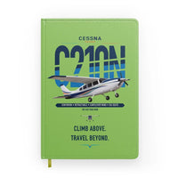 Thumbnail for Cessna T210N Centurion design on light green notebook