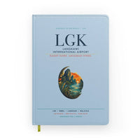 Thumbnail for Langkawi International Airport (LGK) design on light blue notebook