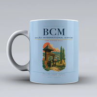 Thumbnail for Bacău International Airport (BCM) airport code design on light blue ceramic mug