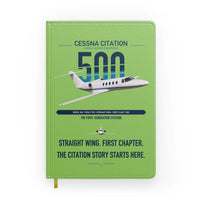 Thumbnail for Cessna Citation 500 - Citation I design on light green notebook