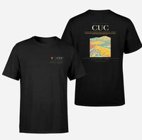 Thumbnail for Camilo Daza International Airport (CUC) design printed on black double-side t-shirt