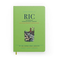 Thumbnail for Richmond International Airport (RIC) design on light green notebook