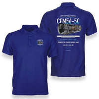 Thumbnail for CFM56-5C design on blue polo