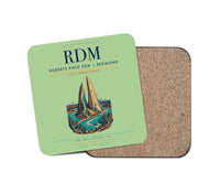 Thumbnail for Roberts Field (RDM) design on light green 1 piece coaster