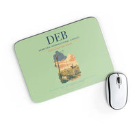 Thumbnail for Debrecen International Airport (DEB) design on light green rectangle mouse pad
