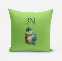 Thumbnail for Yoron Airport (RNJ) design on light green pillow