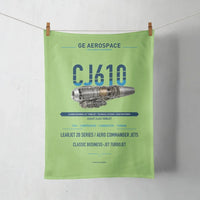 Thumbnail for CJ610 design on light green towel
