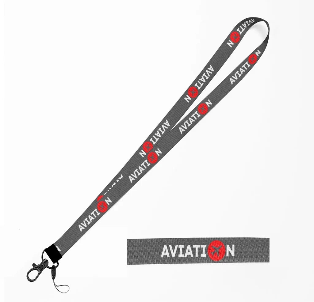 Aviation lanyard - gray