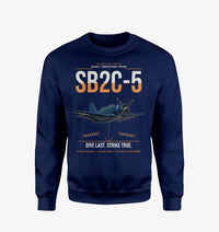 Thumbnail for SB2C-5 Helldiver design on navy blue sweatshirt