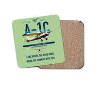 Thumbnail for Aviat Husky A-1C-180 design on light green 1 piece coaster