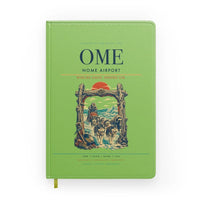 Thumbnail for Nome Airport (OME) design on light green notebook