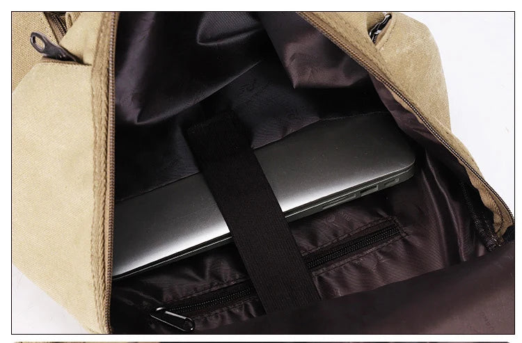 Canvas Flight Bag for Pilots — Large Capacity Holdall