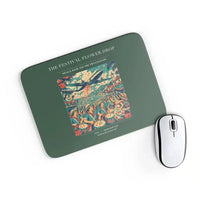 Thumbnail for VINTAGE G4406 - The Festival Flower Drop - Designed Mouse Pads design on darkgreen rectangle