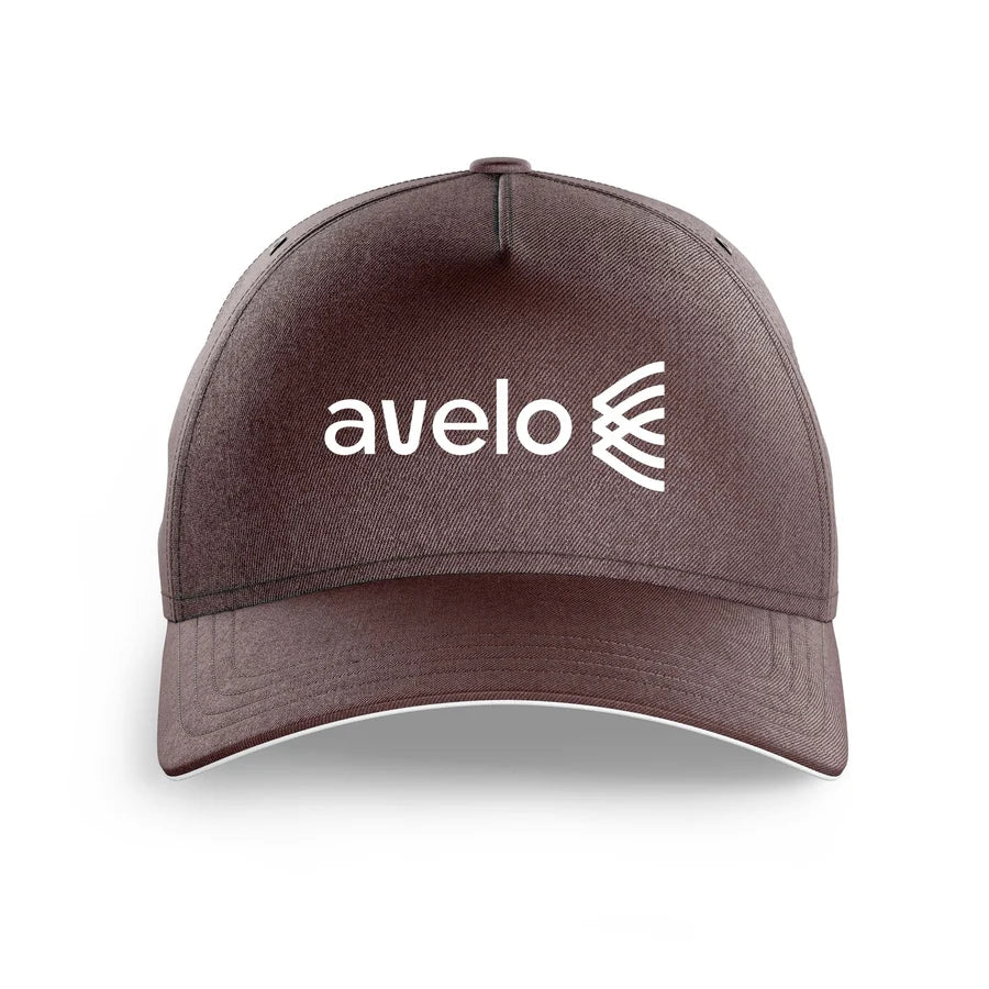 Avelo Airlines logo printed on brown cap