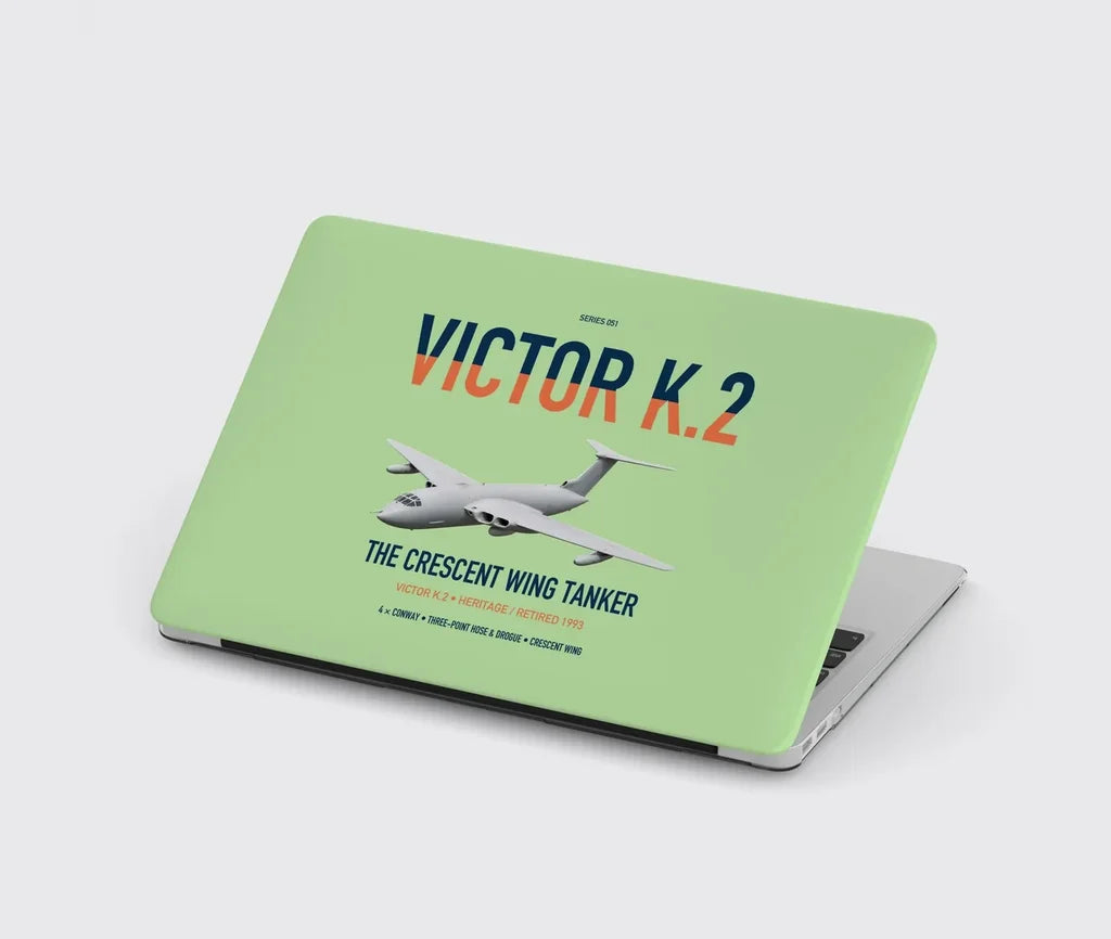 Handley Page Victor K.2 design on light green MacBook case