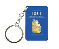 Thumbnail for Bournemouth Airport (BOH) design on blue key chain