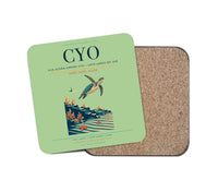 Thumbnail for Vilo Acuña Airport (CYO) design on light green 1 piece coaster