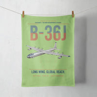 Thumbnail for B-36J Peacemaker design on light green towel