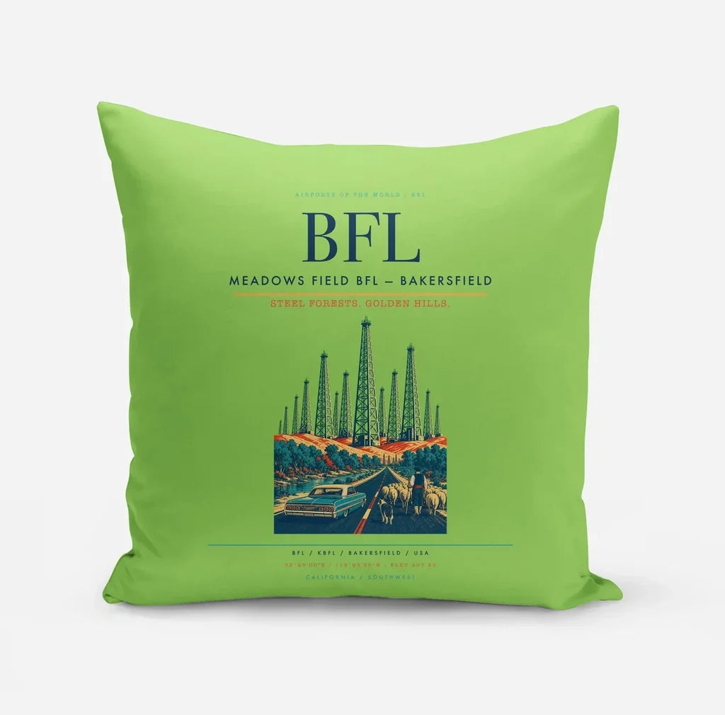 Meadows Field (BFL) design on light green pillow