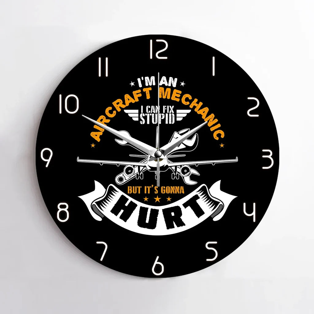 Aircraft Mechanic Wall Clock - view 2
