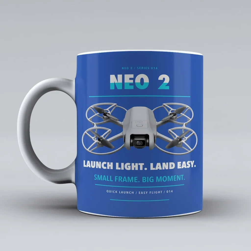 Neo 2 Mug design on blue dji