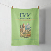 Thumbnail for Memmingen Airport (FMM) design on light green towel