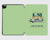 Thumbnail for A-29 Super Tucano Light Attack design on light green ipad tablet case
