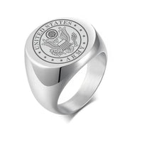 Thumbnail for Customisable Army Design 20MM Stainless Steel Ring - view 4
