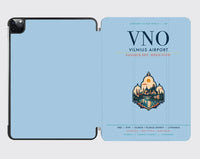 Thumbnail for Vilnius Airport (VNO) design on light blue ipad tablet case
