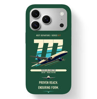 Thumbnail for Boeing 777-200ER design on dark green magsafe iphone case