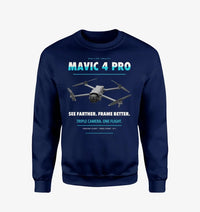 Thumbnail for DJI Mavic 4 Pro design on navy blue sweatshirt
