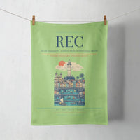 Thumbnail for Recife Guararapes (REC) design on light green towel