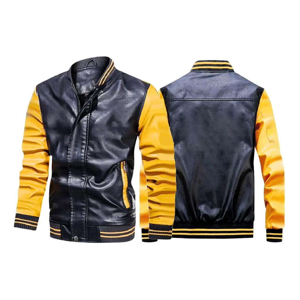Super Quality Stylish Leather Bomber Jacket - view 4