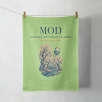Thumbnail for Modesto City-County Airport (MOD) design on light green towel